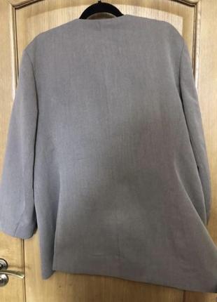 Стильный модный пиджак блейзер без лацканов 52-54 р7 фото