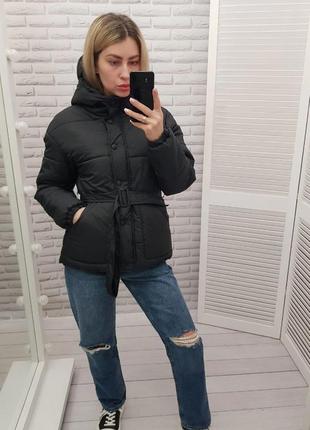 Деми куртка с поясом