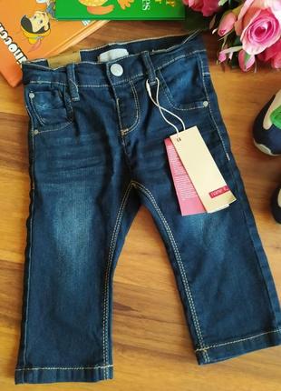Модные джинсы на парнишку name it на 9-12 мес.