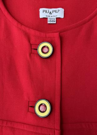 Piu &amp;piu, платье стиль 60-х прямое без рукавов хлопок вискоза, made in italy7 фото