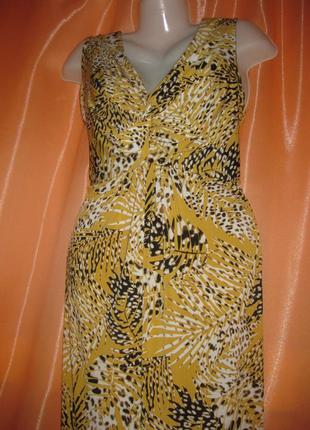 Шикарное приталенное эластичное платье сарафан длинное в пол bonmarche км1564 очень большой размер3 фото