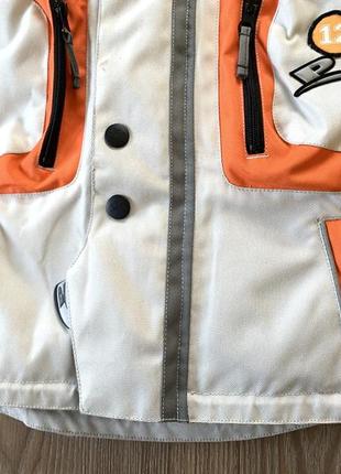 Подростковая текстильная непромокаемая демисезон куртка с защитой probiker4 фото