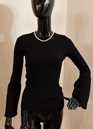 Гольф в рубчик клёш рукава вискоза