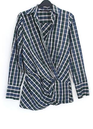 Очень крутая хлопковая рубашка zara • р-р xs