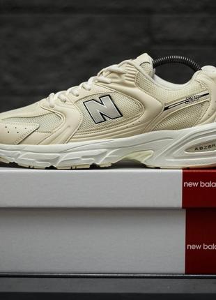 Весенние, спортивные кроссовки new balance 530 beige4 фото