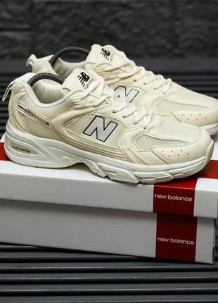 Весенние, спортивные кроссовки new balance 530 beige5 фото