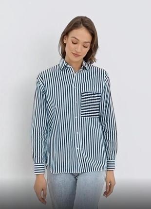 Рубашка pull &amp; bear с длинным рукавом из вискозы рубашка