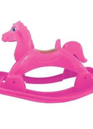Качалка "лошадка", розовая