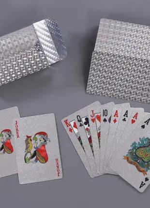 Гральні карти пластикові блискучі (дурак/ покер)2 фото