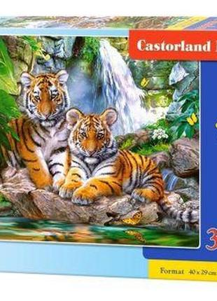 Пазлы "тигры у водопада", 300 элементов