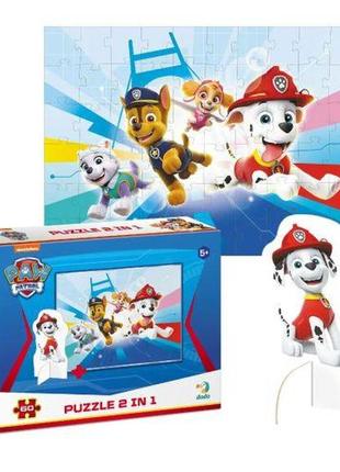 Пазл "paw patrol" с фигуркой, 60 элем.
