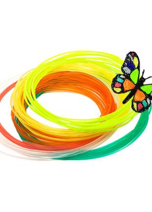 Пластик до 3d ручки. эко 3d-пластик pla. набор из 20 цветов. (200 метров)