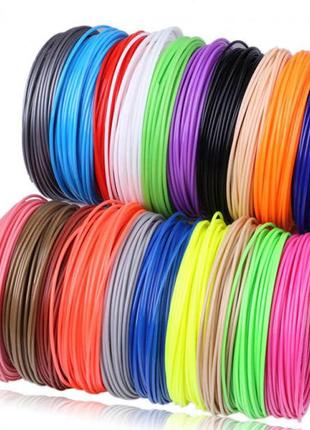 Пластик до 3d ручки. эко 3d-пластик pla. набор из 20 цветов. (200 метров)