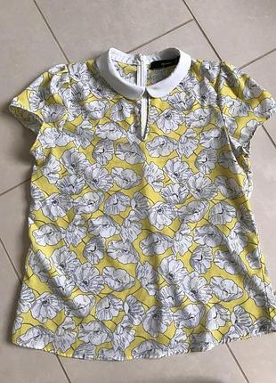 Блузочка фирменная модная милая дорогой бренд hallhuber размер 38 или м
