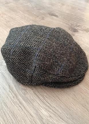 Glen appin harris tweed вовняна твідова кепка жиганка