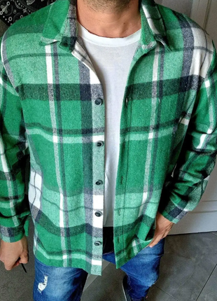 Рубашка мужская кашемир клетка нома, батал, 4 цвета av4657-41711lве