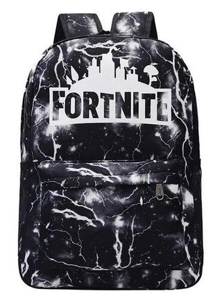 Большой тканевый рюкзак с принтом молнии fortnite1 фото