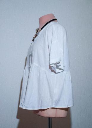 Батал блуза блуска рубашка кимоно клешная рксклешенная свободная с рюшью оборкой3 фото