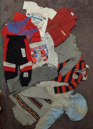 Пакет речей для хлопчика 3-5років;футболка, штани, кофта,желетка1 фото