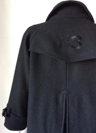 Y-3 yohji yamamoto peacoat pea jacket короткое двубортное полупальто бушлат шерсть6 фото