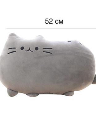 М'яка іграшка подушка кот пушин pusheen litzy сірий2 фото