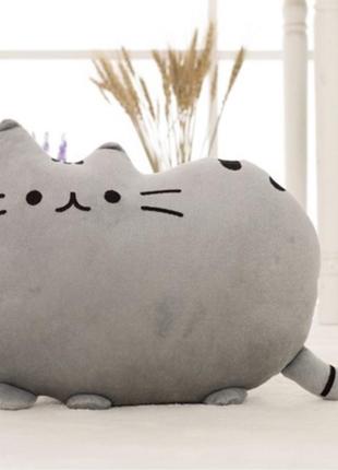 Мягкая игрушка подушка кот пушин pusheen litzy серый