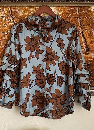 Рубашка, блуза в принт от zara