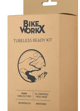 Набор для установки бескамерки bikeworkx tubeless ready kit mtb