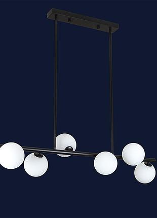 Люстра в стилі модерн 761j2023-6 bk+wh