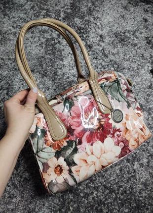 Сумка средняя лак