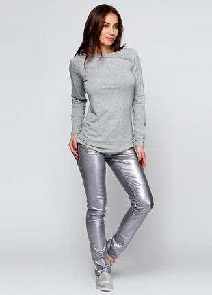 Джеггинсы серебро сидят шикарно от h&m