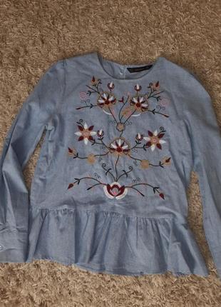Блуза, сорочка, вишиванка zara