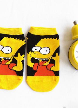 Короткие носки bart simpson (р.36-41)