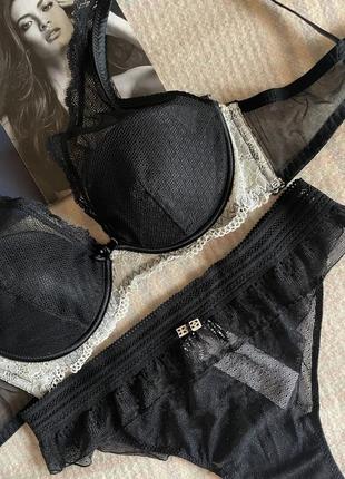 Комплект intimissimi elena bralette чорний3 фото