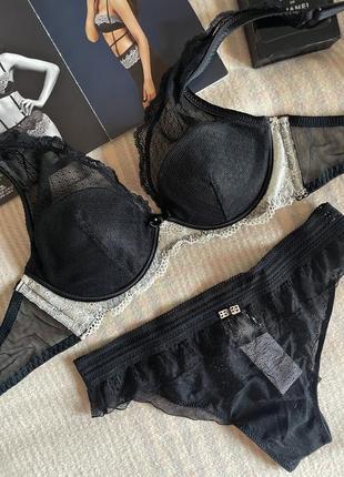 Комплект intimissimi elena bralette чорний1 фото