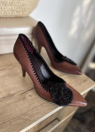 Шкіряні туфлі, човники prada оригінал