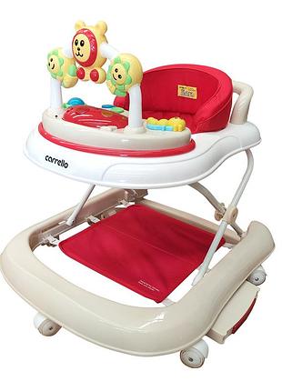 Ходунки carrello libero crl-9602/3 red 3 в 1 (ходунки, гойдалка, каталка) /1/ moq