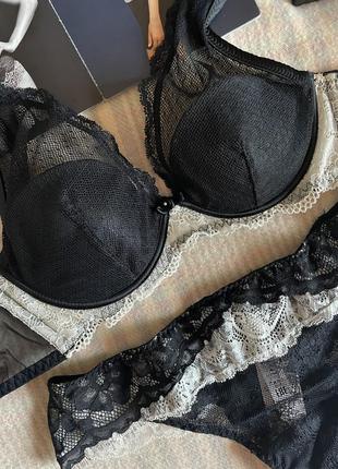 Комплект intimissimi elena bralette черный2 фото