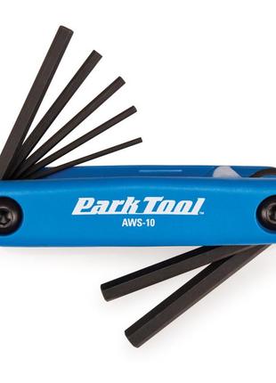 Набор шестигранников park tool aws-10 (1.5mm, 2mm, 2.5mm, 3mm, 4mm, 5mm, 6mm) складной