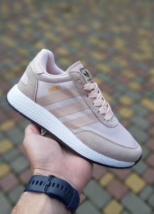 Жіночі кросівки adidas iniki пудрові модні кросівки адідас ініки для дівчини1 фото