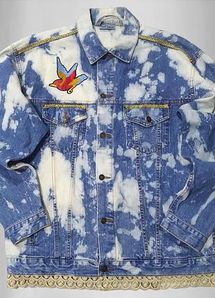 Женская джинсовая куртка bird rose ski denim