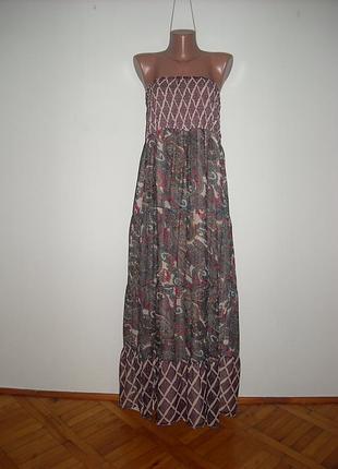 Сукня f&f з огірковим принтом з шифону