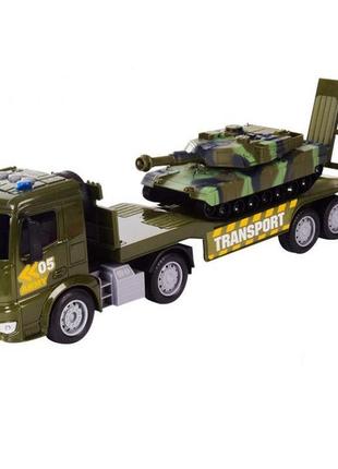 Военный грузовик игрушка с танком наляля1 фото