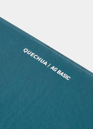 Самонадувний матрац для кемпінгу quechua одномісний 185 × 60 × 3 см зелений4 фото
