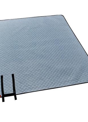 Покрывало/коврик для кемпинга quechua 140 x 170 см водоотталкивающие comfort серый