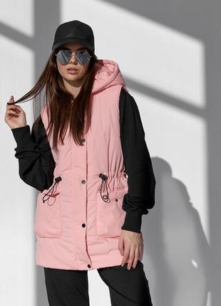 Утеплений жіночий жилет, розміри s, m, l