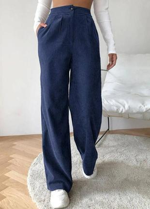 Стильные вельветовые брюки4 фото