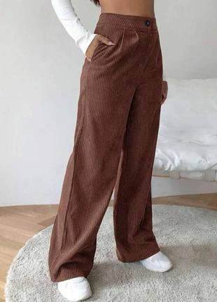 Стильные вельветовые брюки3 фото