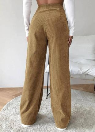 Стильные вельветовые брюки7 фото