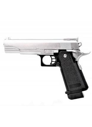 Дитячий пістолет на кульках "colt m1911" galaxy g6s метал срібло топ